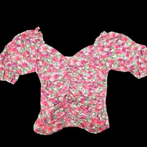 Floral Milkmaid Top | Size S
